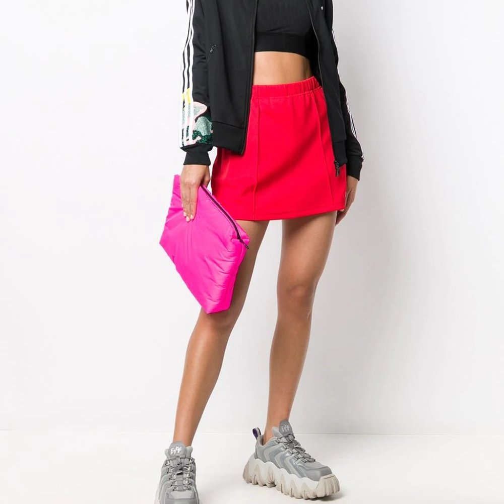 NWT Adidas x Lotta Volkova Logo Plaque Mini Skirt